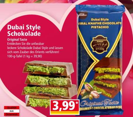 Dubai Style Schokolade