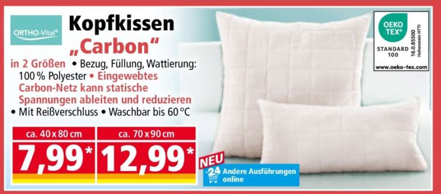 Kopfkissen „Carbon“
