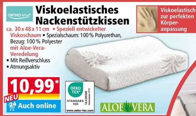 Viskoelastisches Nackenstützkissen