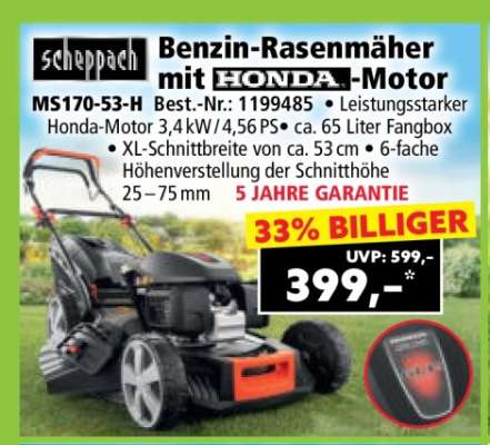 Benzin-Rasenmäher mit HONDA-Motor