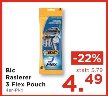 Bic Rasierer 3 Flex Pouch