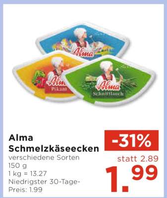 Alma Schmelzkäseecken