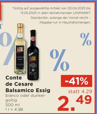 Conte de Cesare Balsamico Essig
