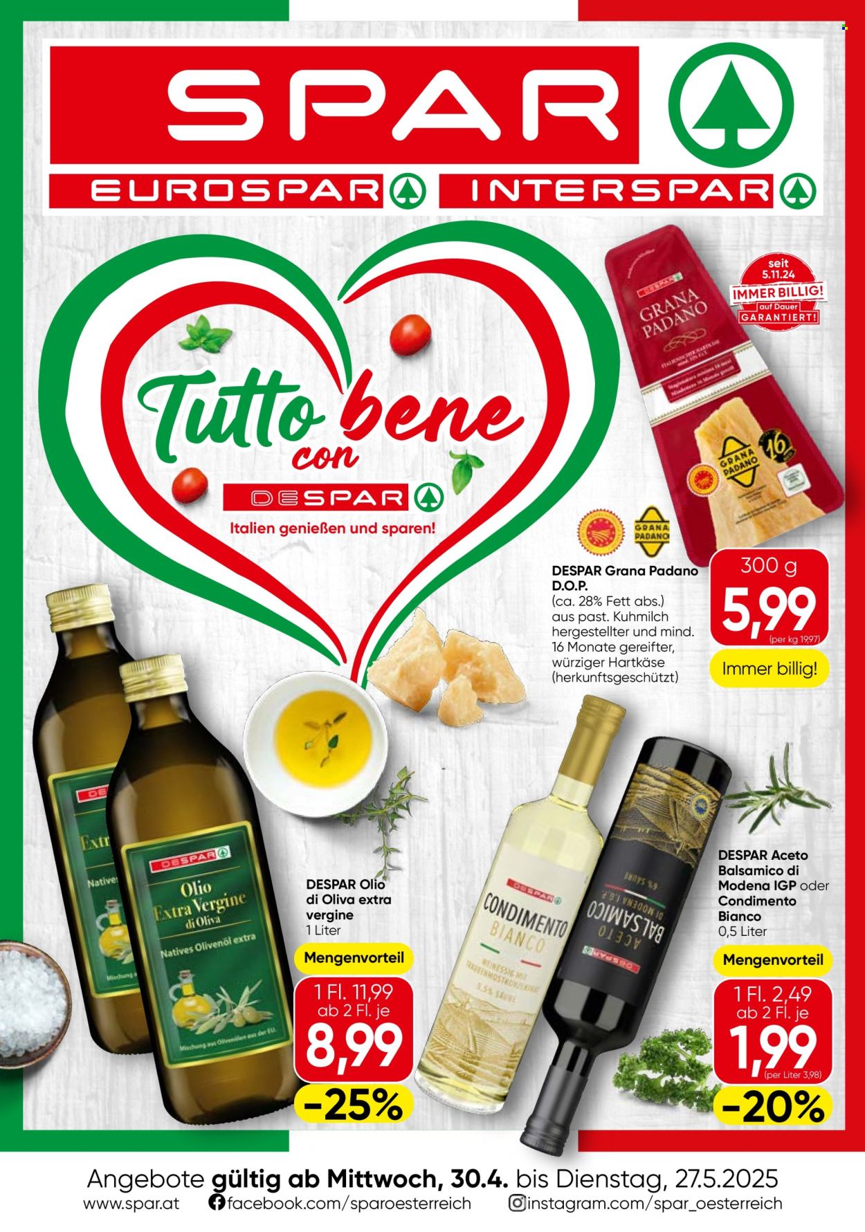 Angebote EUROSPAR - 30.4.2025 - 27.5.2025. Seite 1