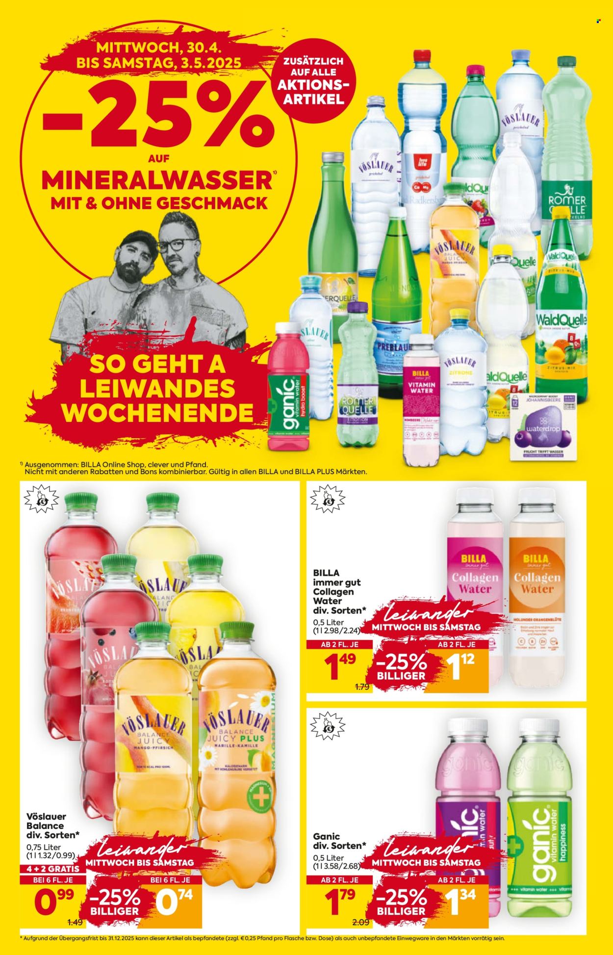 Angebote Billa - 30.4.2025 - 7.5.2025. Seite 1