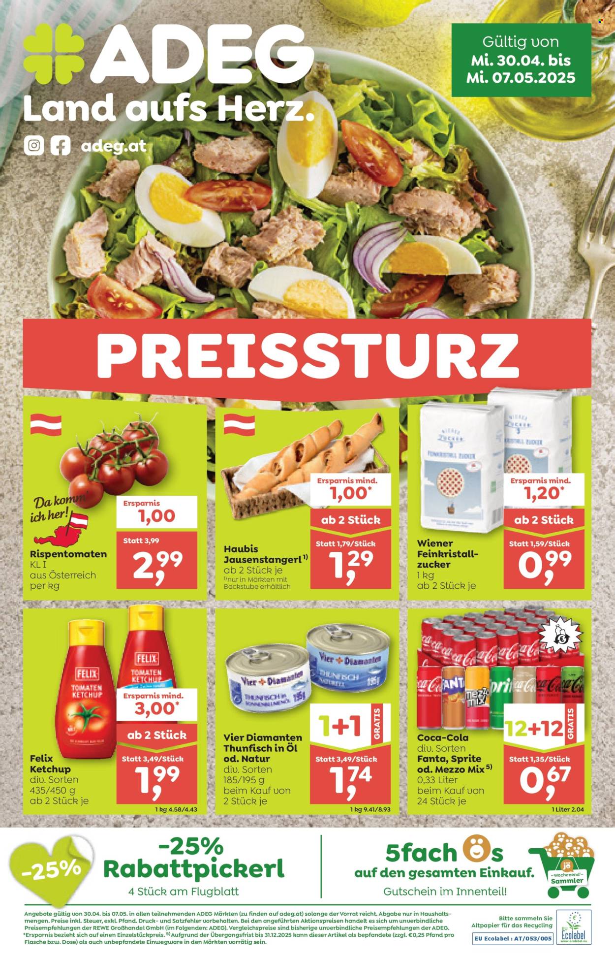 Angebote ADEG - 30.4.2025 - 7.5.2025. Seite 1