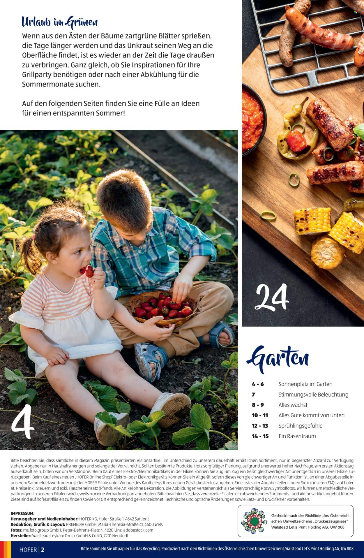 Angebote Hofer. Seite 1