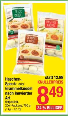 Haschee-, Speck- oder Grammelknödel nach Innviertler Art