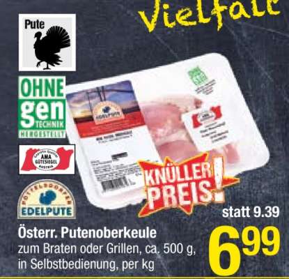 Österr. Putenoberkeule
