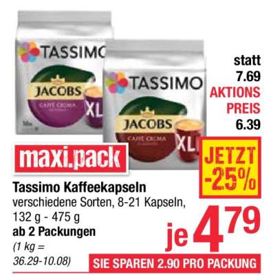 Tassimo Kaffeekapseln