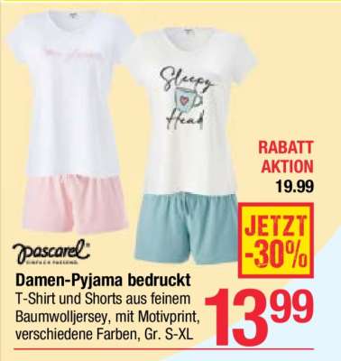 Damen-Pyjama bedruckt