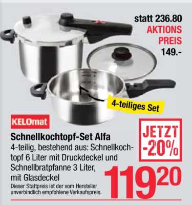 Schnellkochtopf-Set Alfa
