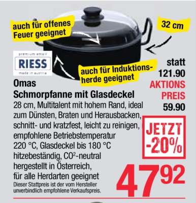 Omas Schmorpfanne mit Glasdeckel