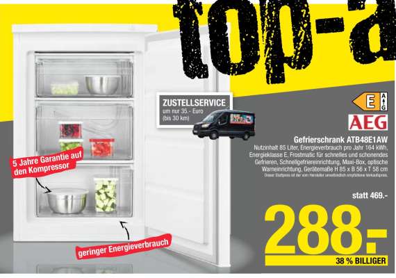 Gefrierschrank ATB48E1AW