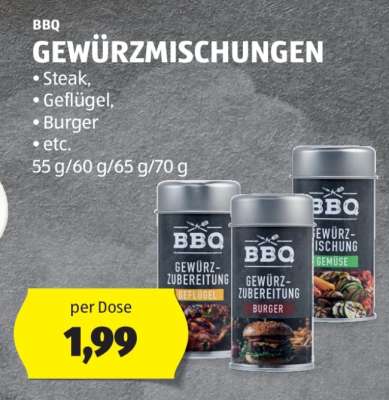 BBQ GEWÜRZMISCHUNGEN