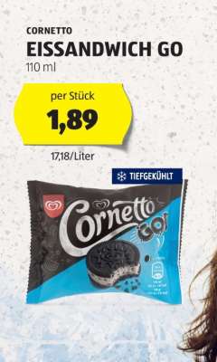 CORNETTO EISSANDWICH GO
