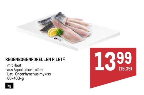 REGENBOGENFORELLEN FILET
