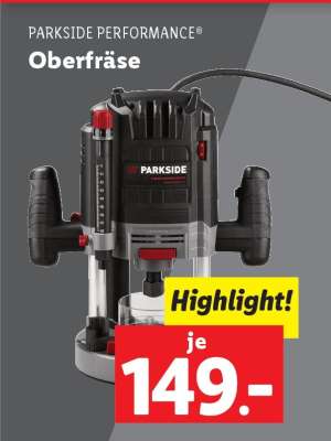 PARKSIDE PERFORMANCE® Oberfräse