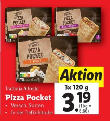 Trattoria Alfredo Pizza Pocket