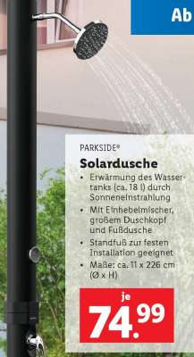 Solardusche