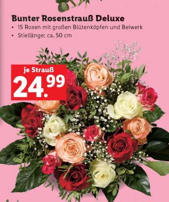 Bunter Rosenstrauß Deluxe