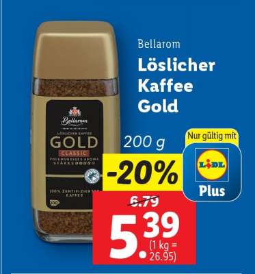 Bellarom Löslicher Kaffee Gold