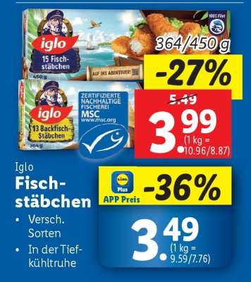 IGLO FISCHSTÄBCHEN
