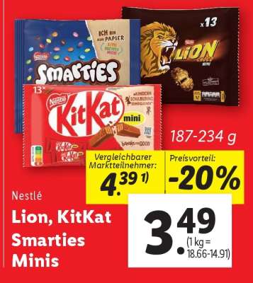 Nestlé Lion, KitKat Smarties Minis
