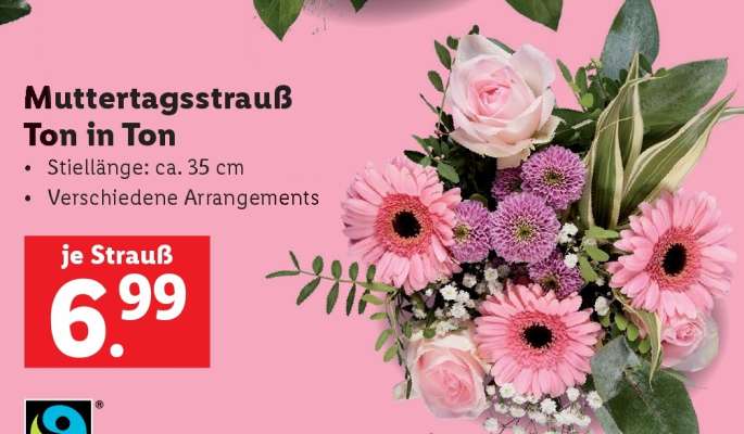 Muttertagsstrauß Ton in Ton