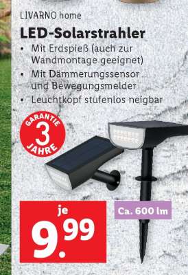 LIVARNO home LED-Solarstrahler