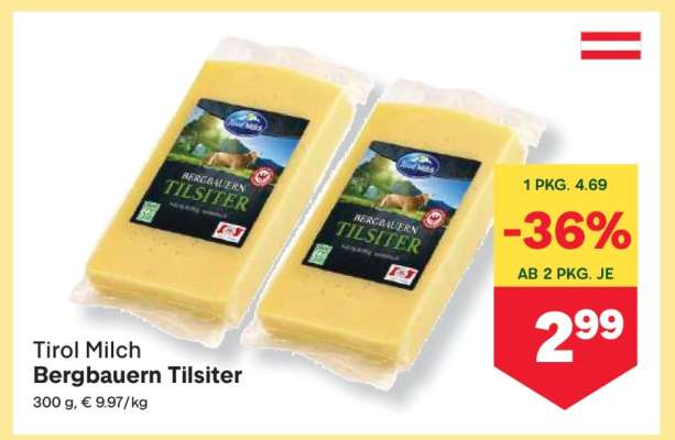 Tirol Milch Bergbauern Tilsiter