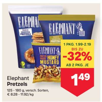ELEPHANT PRETZELS