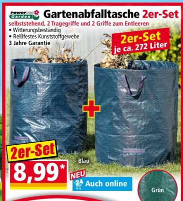 Gartenabfalltasche 2er-Set