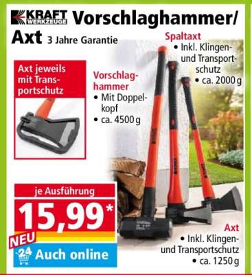 Vorschlaghammer/ Axt