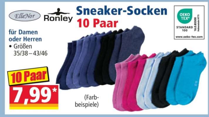 Sneaker-Socken 10 Paar
