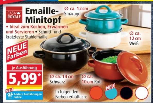 Emaille-Minitopf