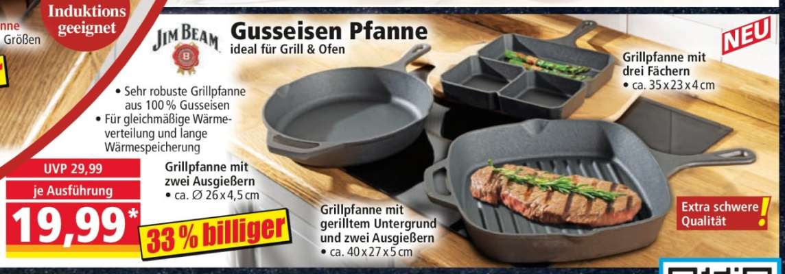 Gusseisen Pfanne