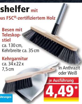 Besen mit Teleskopstiel