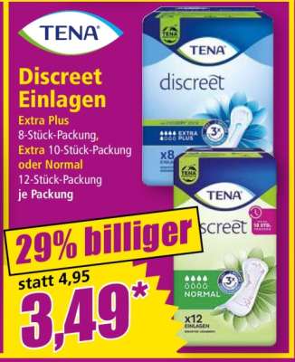 TENA Discreet Einlagen
