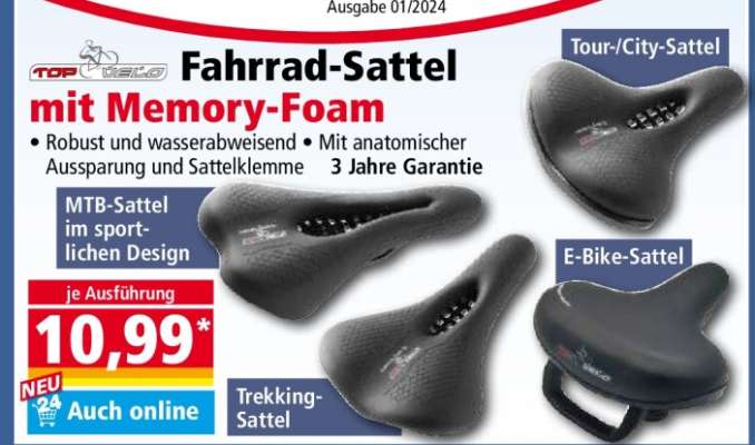Fahrrad-Sattel mit Memory-Foam