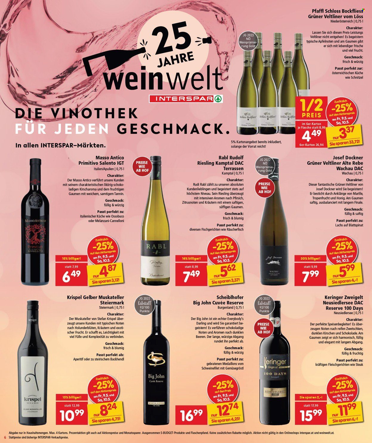 Angebote INTERSPAR - 8.5.2025 - 21.5.2025. Seite 1