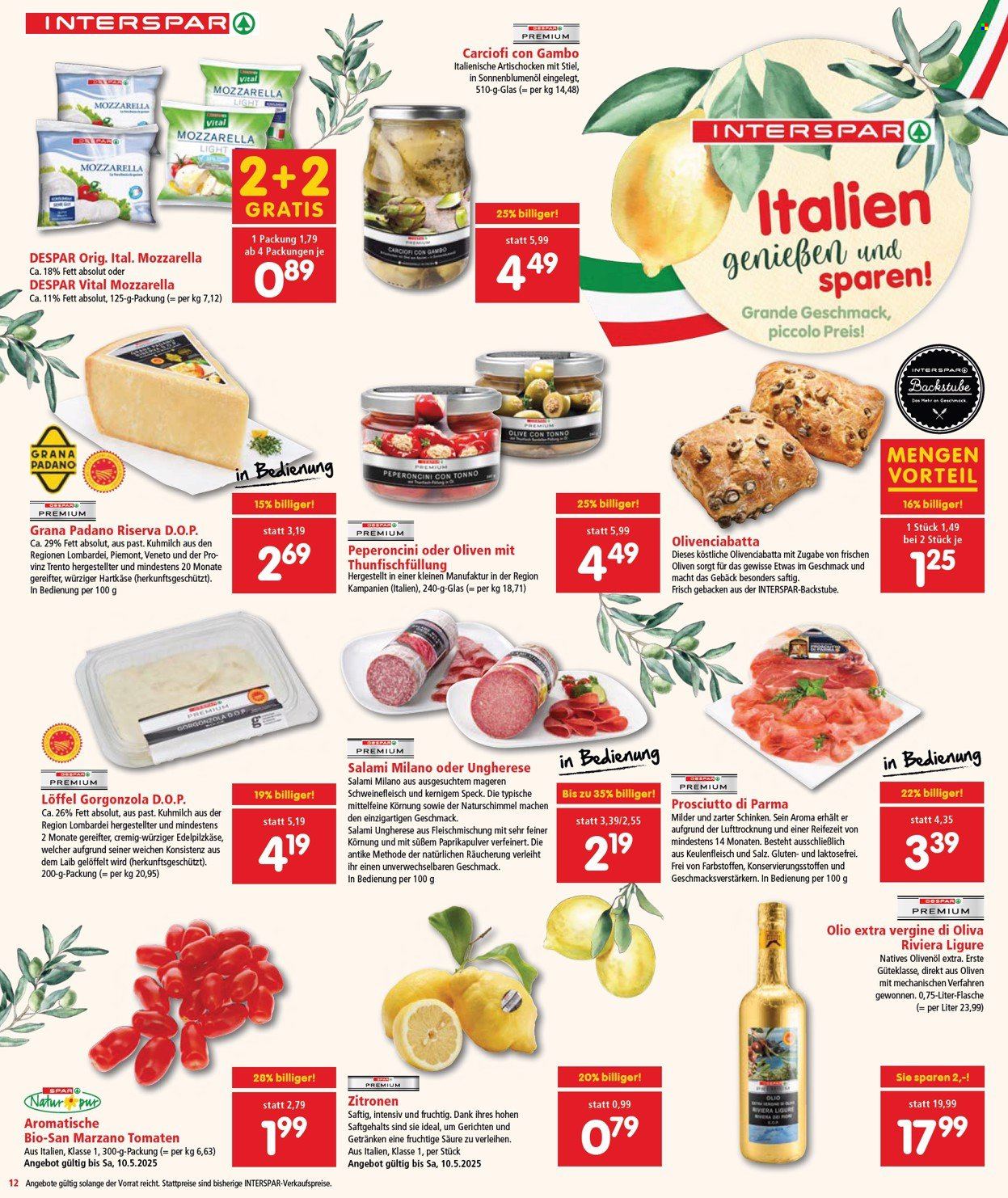 Angebote INTERSPAR - 8.5.2025 - 21.5.2025. Seite 1