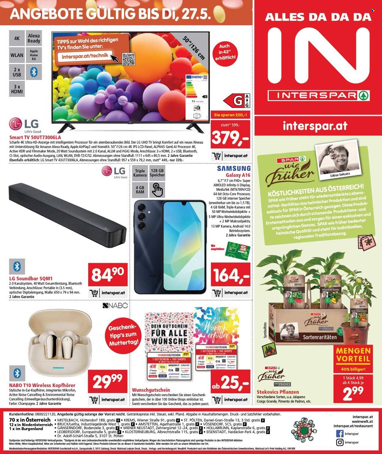 Angebote INTERSPAR - 8.5.2025 - 21.5.2025. Seite 1