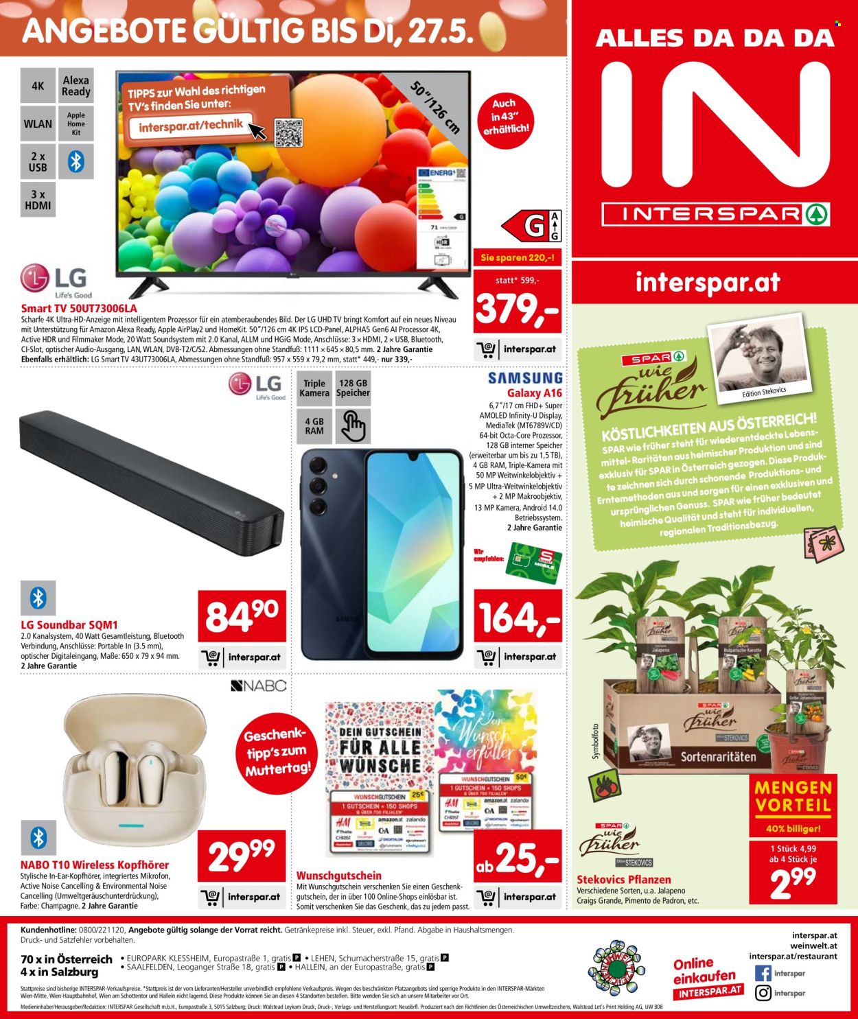 Angebote INTERSPAR - 8.5.2025 - 21.5.2025. Seite 1