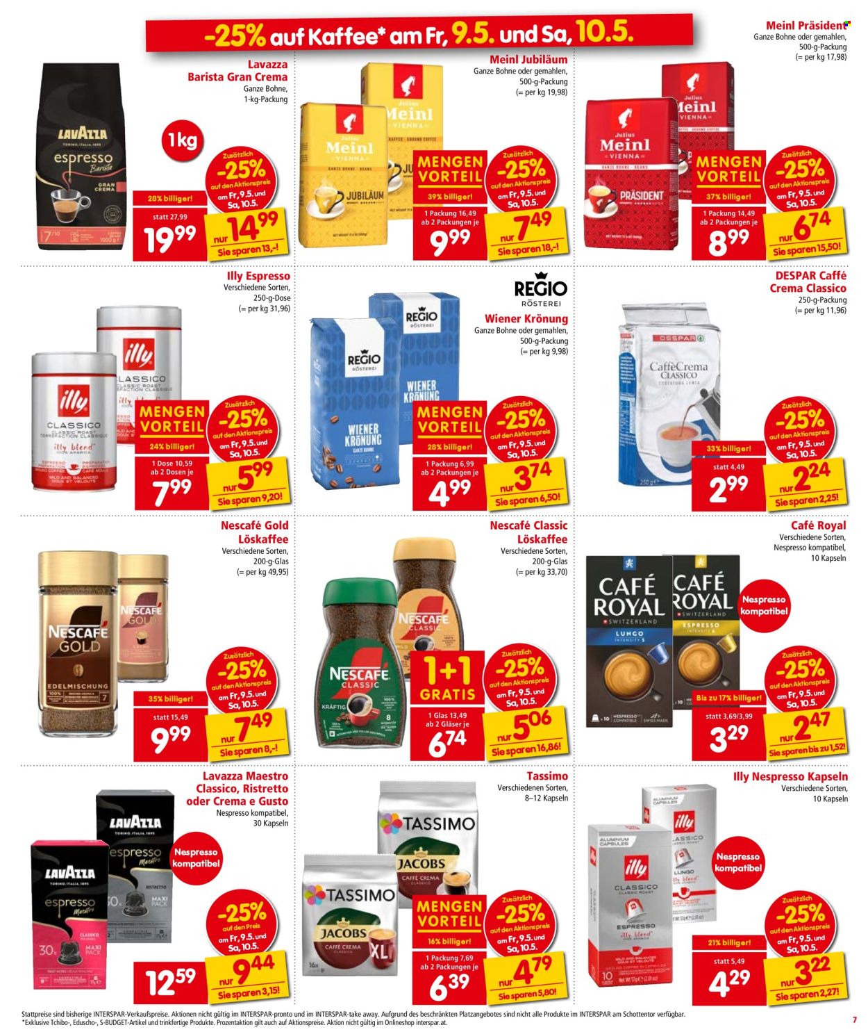 Angebote INTERSPAR - 8.5.2025 - 21.5.2025. Seite 1