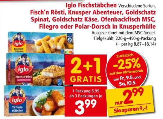 IGLO FISCHSTÄBCHEN