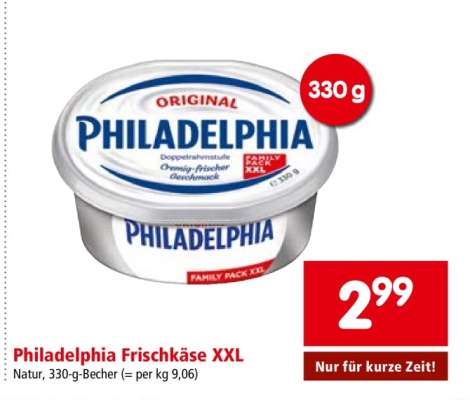 Philadelphia Frischkäse XXL