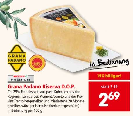Grana Padano »Riserva« D.O.P.