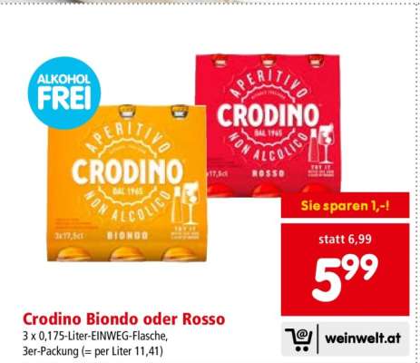 Crodino Biondo oder Rosso