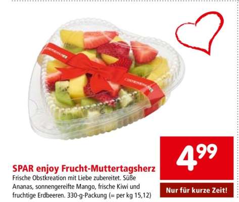 SPAR enjoy Frucht-Muttertagsherz
